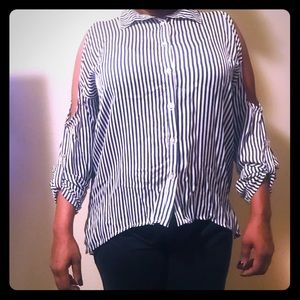 Gianni Bini cut-out shirt